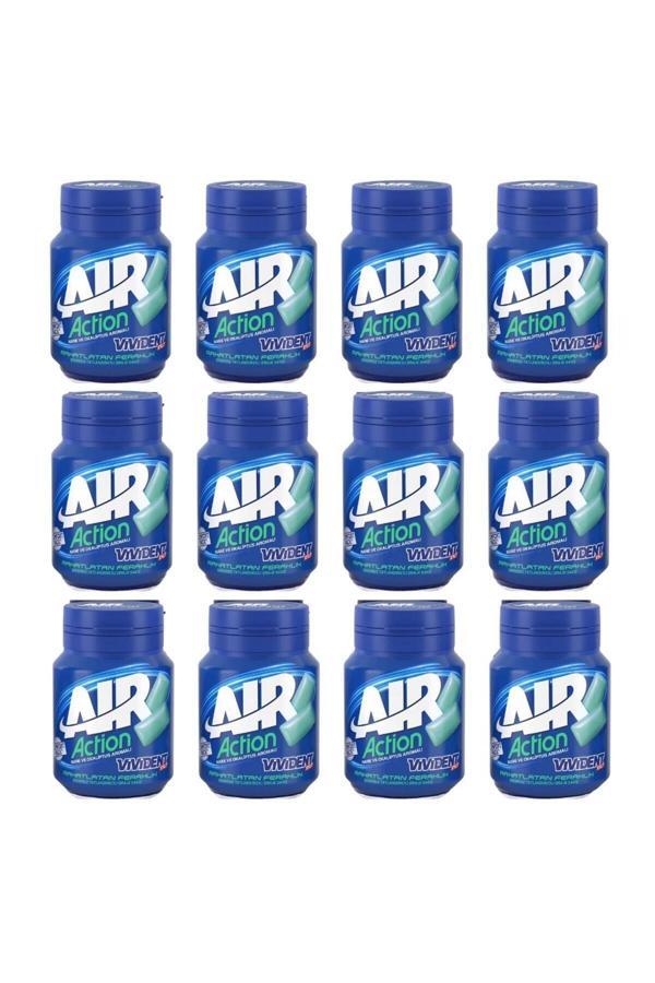 Xylıt Air Action Nane Ve Okaliptus Aromalı Şekersiz Tatlandırıcılı Draje Sakız 63 G X 12 Ad - Image 1
