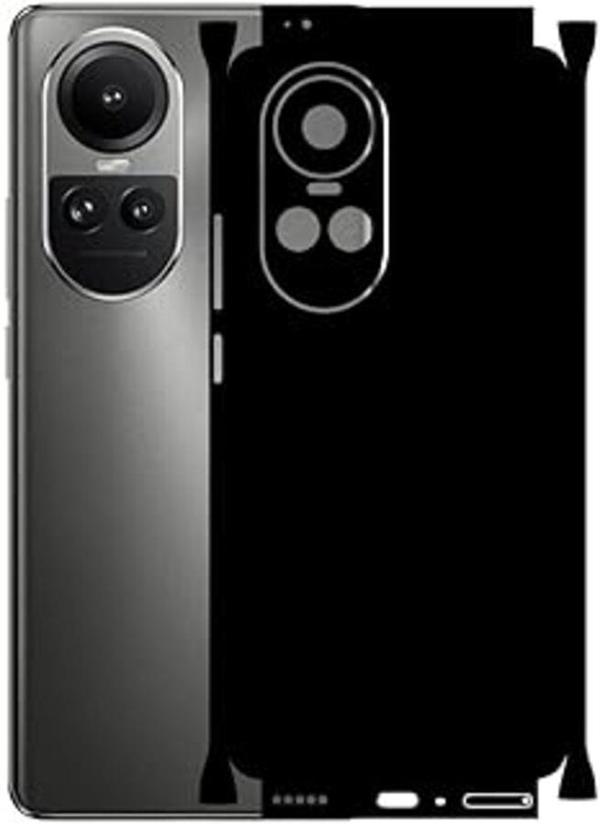 Oppo  ile uyumlu Reno 10 Pro Mat Siyah Arka Kaplama - Image 1