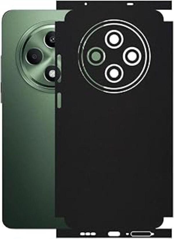 Oppo ile uyumlu Reno 11FS Mat Siyah Arka Kaplama - Image 1