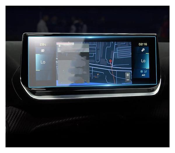 Peugeot 208 2020-2022 10 inç Navigasyon uyumlu 9H Nano Ekran Koruyucu - Image 1