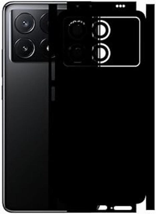 Poco X6 Pro Mat Siyah Arka Kaplama - Image 1