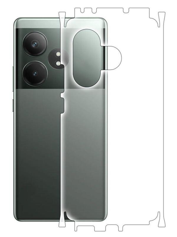 Realme Gt 6T ile Uyumlu MAT TPU Arka Kaplama 360 - Image 1