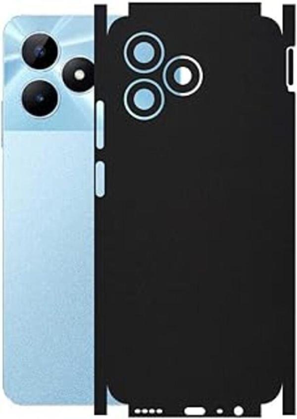 Realme Note 50 ile Uyumlu Mat Siyah Arka Kaplama - Image 1