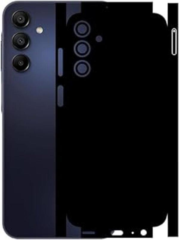 Samsung Galaxy A15 ile Uyumlu Mat Siyah Arka Kaplama - Image 1