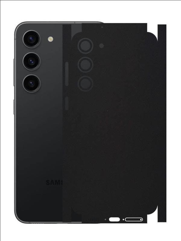 Samsung Galaxy S23 Plus ile Uyumlu Mat Siyah Arka Kaplama - Image 1