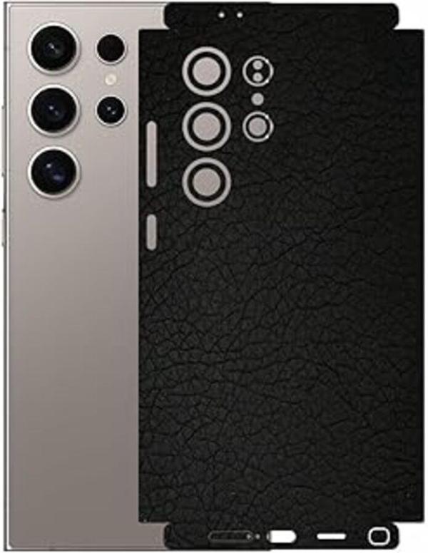 Samsung Galaxy S24 Ultra ile Uyumlu Mat Siyah Arka Kaplama - Image 1