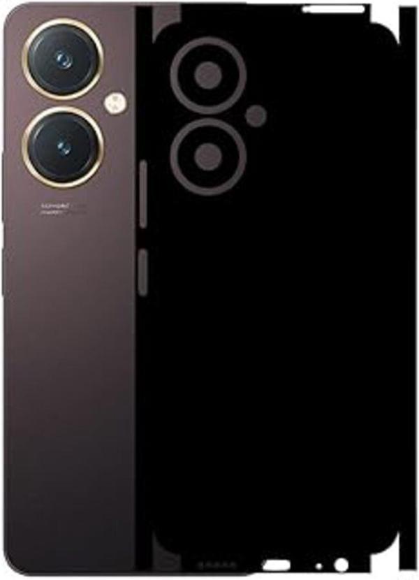 Vivo Y27 ile Uyumlu Mat Siyah Arka Kaplama - Image 1