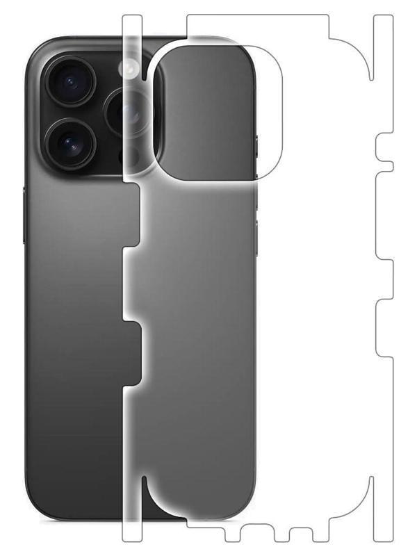 Iphone 16 Pro ile Uyumlu MAT TPU Arka Kaplama 360 - Image 1