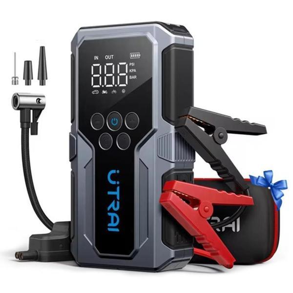 Utrai JS-9 12-24V Akü Şarj Powerbank Lastik Hava Kompresörü Şişirici Taşınabilir Dijital Kablosuz EL Feneri - Image 1