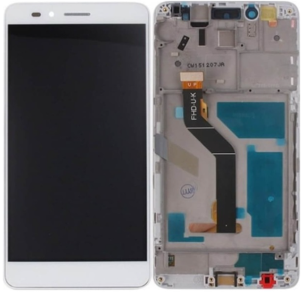TE Huawei Honor 5X Uyumlu Çıtalı HK Lcd Ekran Dokunmatik Beyaz  - Image 1