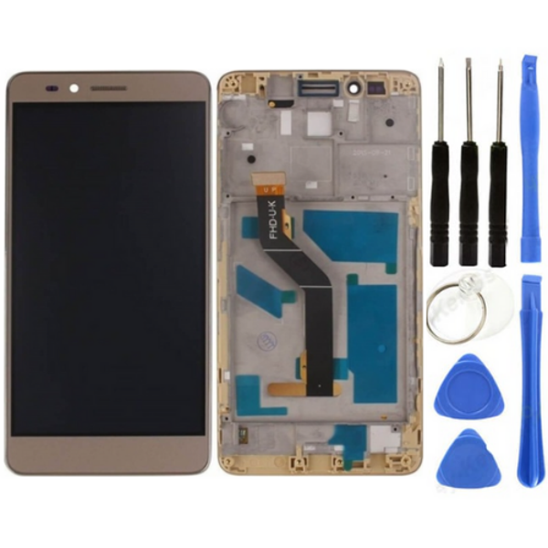 TE Huawei Honor 5X Uyumlu Çıtalı Servis Lcd Ekran Dokunmatik Gold + Tamir Seti - Image 1