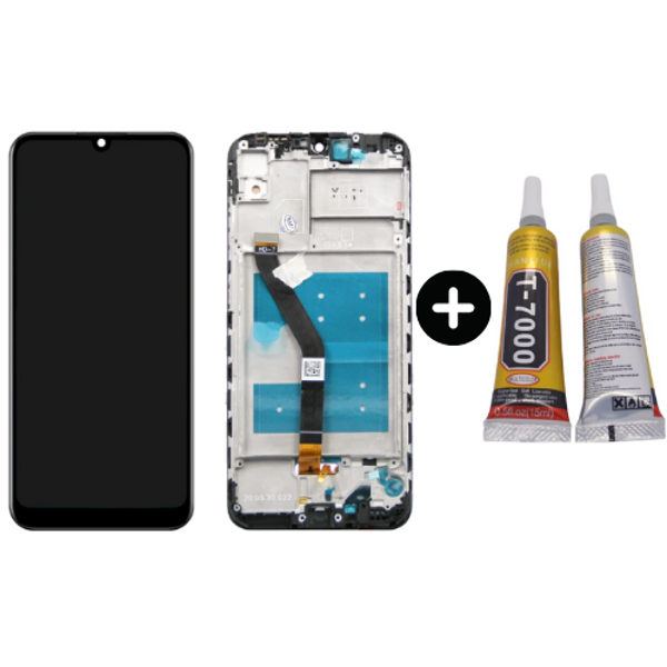 TE Huawei Y6 Prime 2019 Uyumlu Çıtalı Lcd Ekran Dokunmatik + B7000 - Image 1