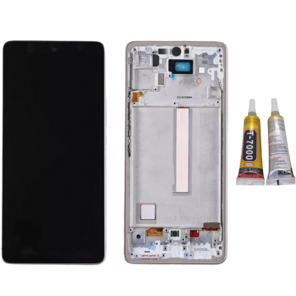 TE Samsung A53 5G A536F Uyumlu A Kalite Çıtalı Lcd Ekran Beyaz   - Image 1