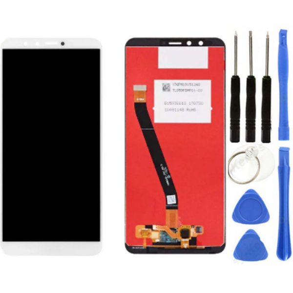 TE Huawei Y9 2018 Uyumlu Lcd Ekran Dokunmatik Beyaz+ Tamir Seti - Image 1
