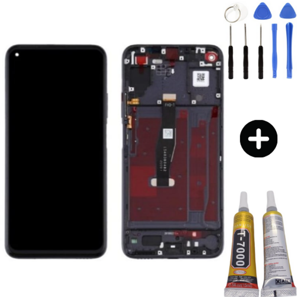 TE Huawei Nova 5T Uyumlu Çıtalı Lcd Ekran Dokunmatik + Montaj Seti - Image 1