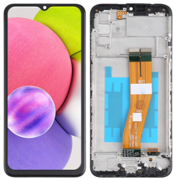 TE Samsung A03S A037F Uyumlu OLED Çıtalı Lcd Ekran Dokunmatik  - Image 1