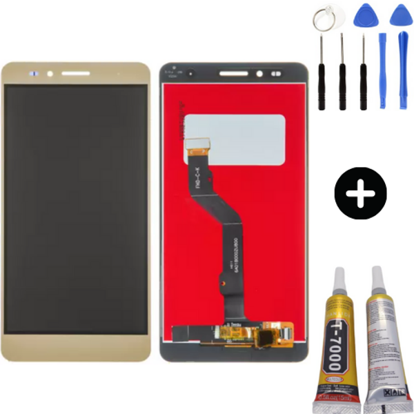 TE Huawei Honor 5X Uyumlu Servis Lcd Ekran Dokunmatik Gold + Montaj Seti - Image 1