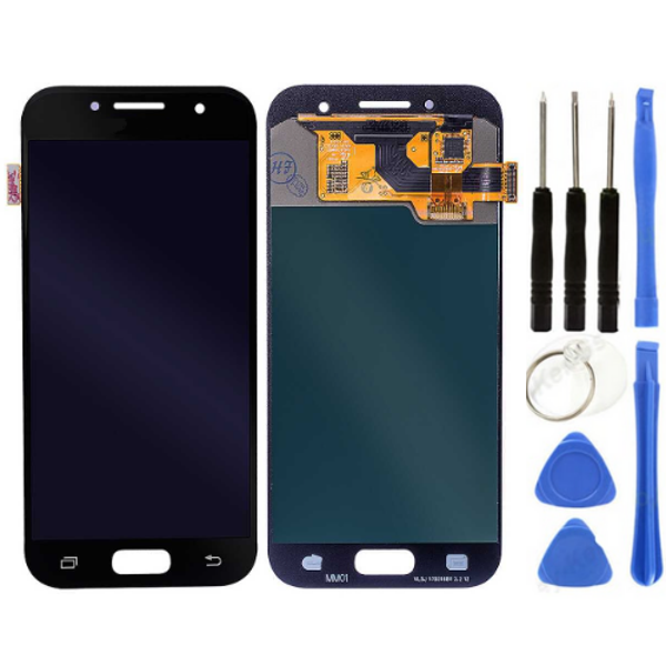 TE Samsung A7 2017 A720F Uyumlu A Kalite Lcd Ekran Siyah  - Image 1