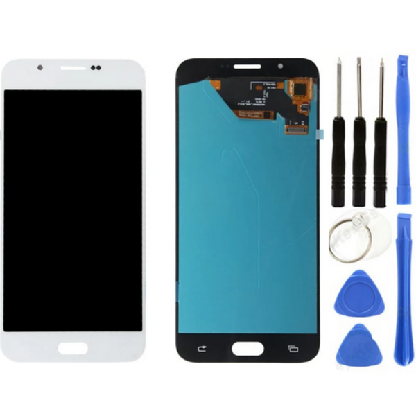 TE Samsung A8 2016 A810F Uyumlu Lcd Ekran Servis Beyaz - Image 1