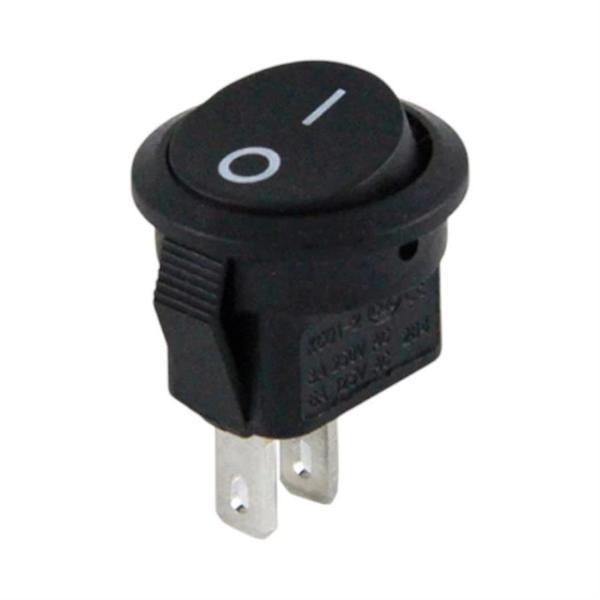 PowerMaster Mini Yuvarlak 2 Pin Işıksız ON-OFF Anahtar IC-134E - Image 1