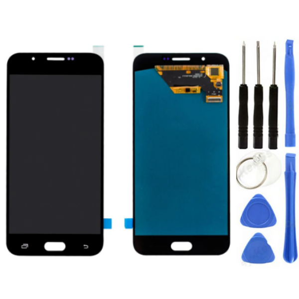 TE Samsung A8 2016 A810F Uyumlu OLED Lcd Ekran Siyah - Image 1