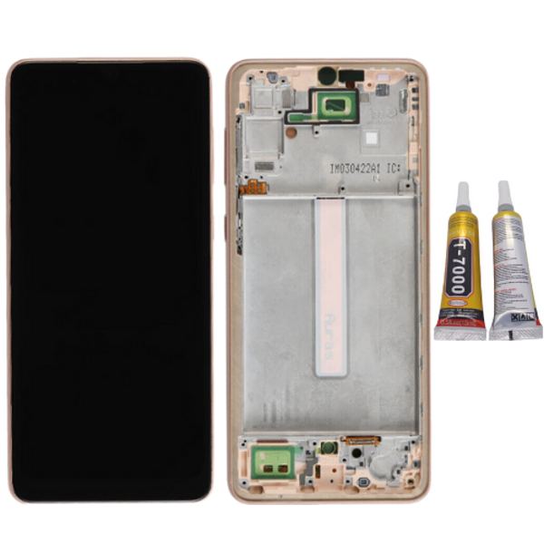 TE Samsung A33 5G A336F Uyumlu OLED Çıtalı Lcd Ekran Gold - Image 1