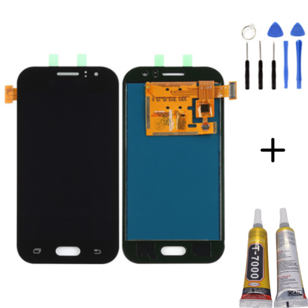 TE Samsung J1 Ace J110 Uyumlu Lcd Ekran Siyah + Montaj Kiti - Image 1