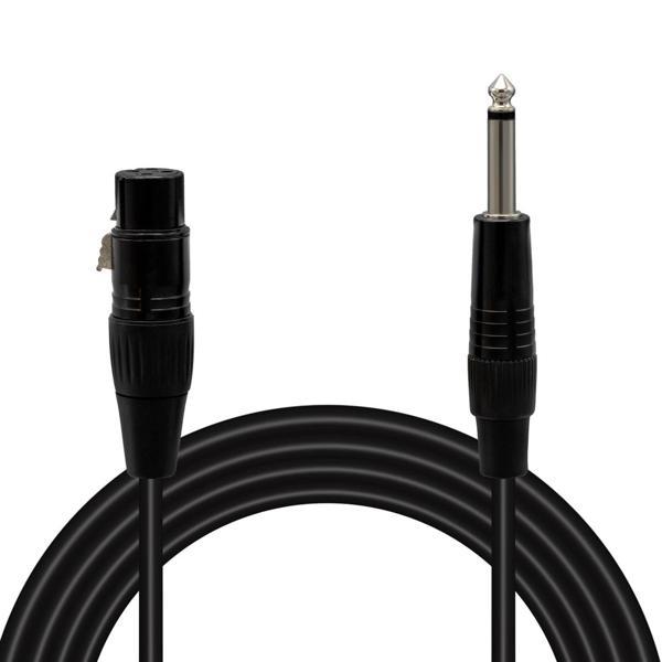 Magicvoice LD379 XLR Canon Dişi - 6.3 Mm Mono Erkek 1 Metre Kablo - Image 1