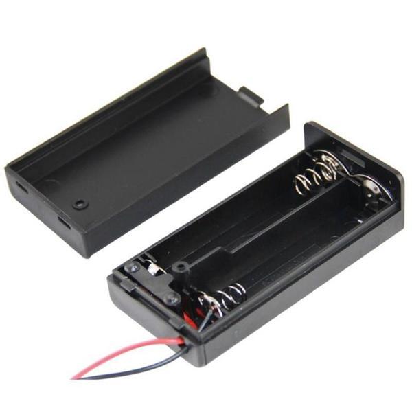 Powermaster  2'li AA Kapaklı Switch'li Pil Yuvası (IC-233C - Image 1