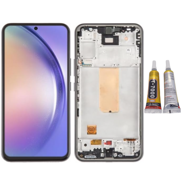 TE Samsung A54 5G A546F Uyumlu OLED Çıtalı Lcd Ekran Beyaz - Image 1