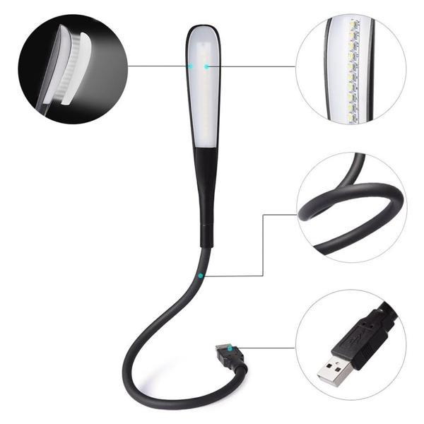 PowerMaster PM-24561 14 Ledli Siyah Esnek Usb Led Lamba - Image 1