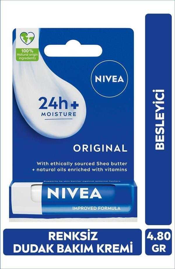 Nivea Original Care Dudak Bakım Kremi 4.8 gr - Image 1