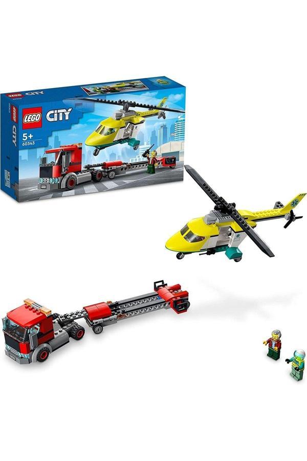 Lego ® City Kurtarma Helikopteri Nakliyesi 60343 - 5 Yaş Ve Üzeri Çocuklar Için Oyuncak Yapım Seti (2 - Image 1