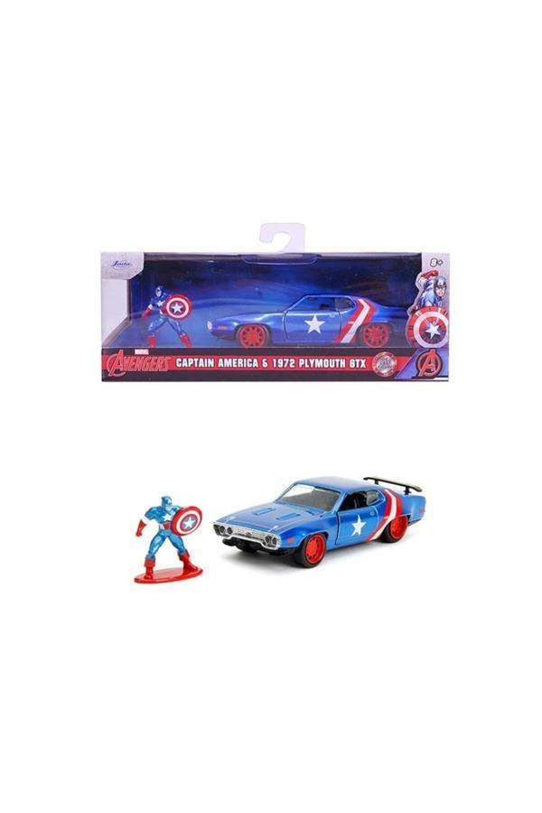 Jada 253223024 Marvel Captain Amerika 1:32 1971 Plymouth Gtx - Image 1