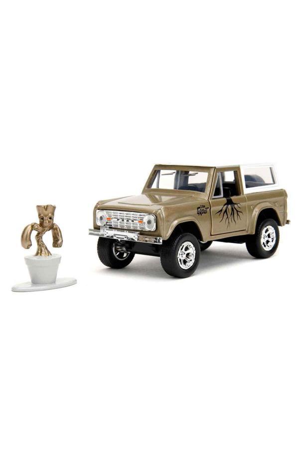 Jada 1:32 1973 Ford Bronco Model Araba Ve Groot Figür - Image 1