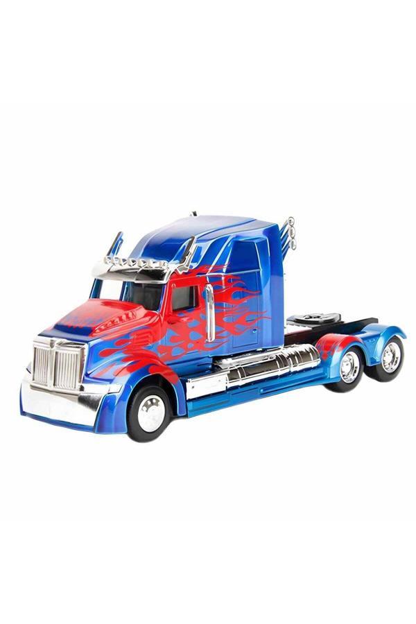 Jada 1:32 Hollywood Rides Transformers Western Star 5700 Xe Optimus Prime Model Araba - Image 1
