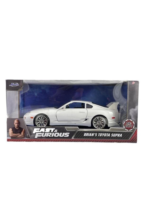 Jada 1:24 Hızlı Ve Öfkeli Fast And Furious Brian'S Toyota Supra Beyaz Model Araba - Image 1