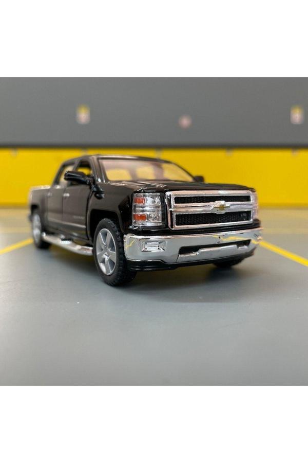 Kinsmart 2014 Chevrolet Silverado 1/36 Ölçek Diecast Metal Model Araba Çek Bırak Araba Oyuncak Araba - Image 1