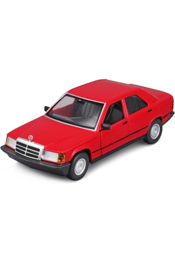 Bburago Mercedes Benz 190 E 2.6 1/24 Kırmızı Model Araba - Image 1