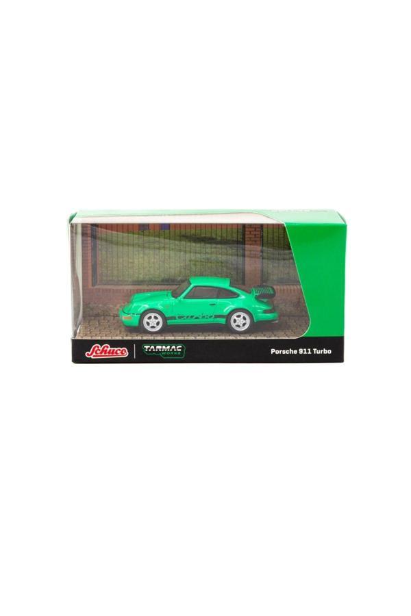 Tarmac Works x Schuco 1/64 Porsche 911 Turbo Green - Collab64 - Image 1
