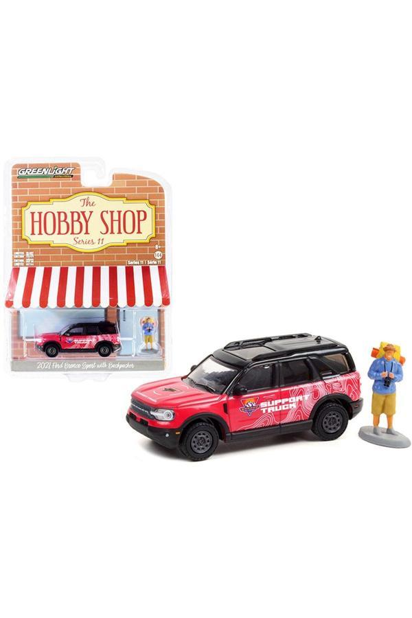 Greenlight 1/64 2021 F0Rd Bronco Sport With Backpacker Diecast Model Araba Hayat Oyuncak - Image 1