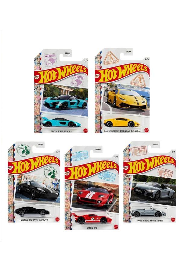 Hot Wheels World Class Racers 2022 5'Li Uzun Kart Set - Image 1