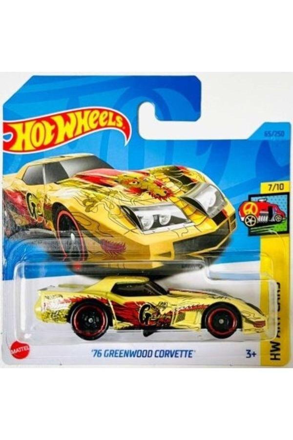 Hot Wheels 76 Greenwood Corvette Art Cars Koleksiyon -Nadir- Metal Oyuncak Araba - Image 1