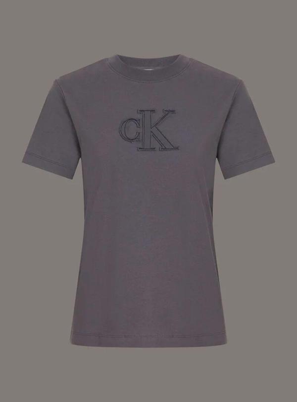 CK Jeans CK APPLIQUE REGULAR TEE Kadın  T-shirt J20J225256-PMP - Image 1