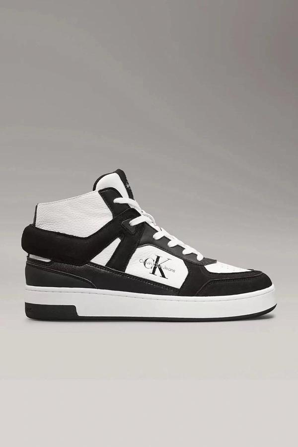 CK Jeans BASKET CUPSOLE MID ML MIX Kadın Siyah Sneaker YW0YW01578-0GM - Image 1