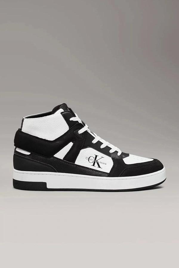CK Jeans BASKET CUP MID LACEUP AUTHENTIC Erkek Siyah Sneaker YM0YM01109-0GM - Image 1