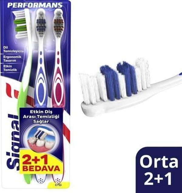 Signal Dis Firçasi Performans Etkin Diş Temizliği 46.5 Gr 2+1 - Image 1