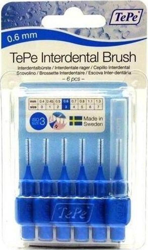 Tepe Blisterli Arayüz Fırçası 6 Lı Mavi - Image 1