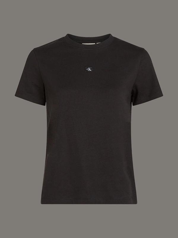 CK Jeans WOVEN LABEL REGULAR TEE Kadın  T-shirt J20J225243-BEH - Image 1