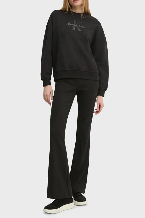 CK Jeans WOVEN LABEL WIDE LEG RIB PANTS Kadın  Eşofman Altı J20J224842-BEH - Image 1
